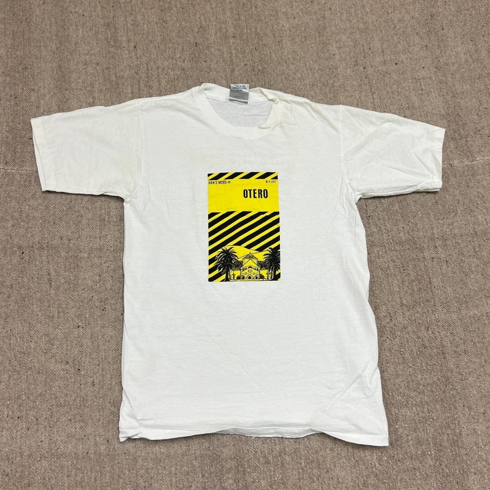 Vintage Cliff Notes Shirt Mens Large White 1990s Otero Don's Notes
